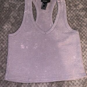 NWOT FOREVER 21 PAINTER CROPPED TANK